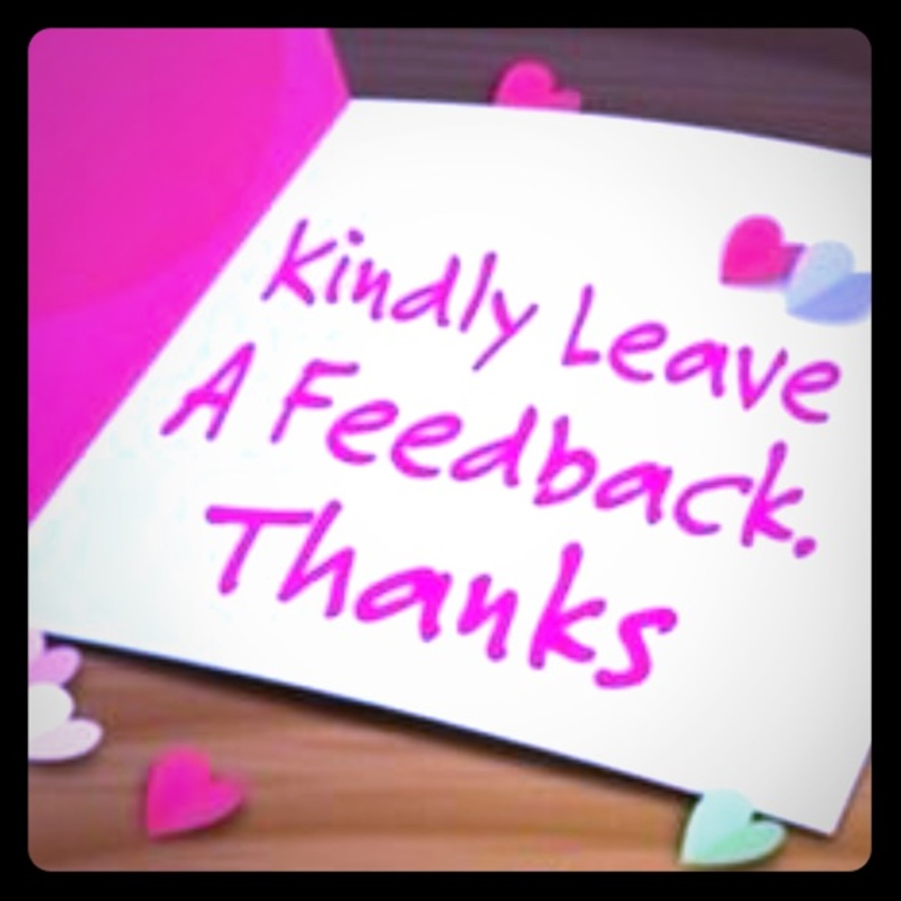 Please Leave Feedback 🙏🏻😊